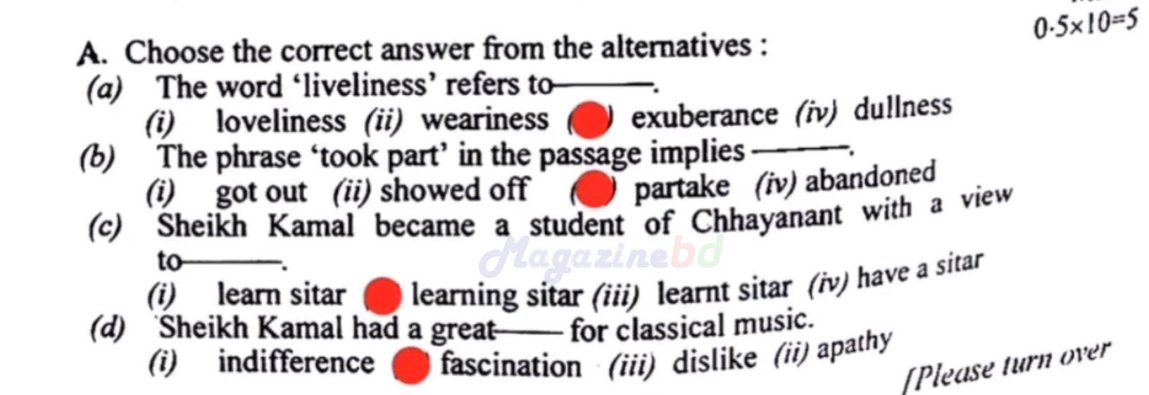 HSC English 1st paper question solution 2023 Dhaka board pdf and jpg